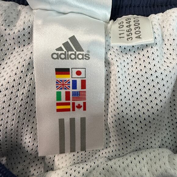 Vintage Adidas ClimaProof Wind Pants NWT Men’s XL Navy White Stripe - Picture 3 of 10